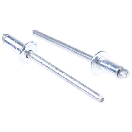 POP Nýt, Ocel, délka nýtu: 8.5 mm, Obyčejný Ocel Slepý, průměr nýtu: 4 mm