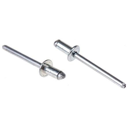 POP Nýt, Ocel, délka nýtu: 9.3 mm, Obyčejný Ocel Slepý, průměr nýtu: 4.8 mm