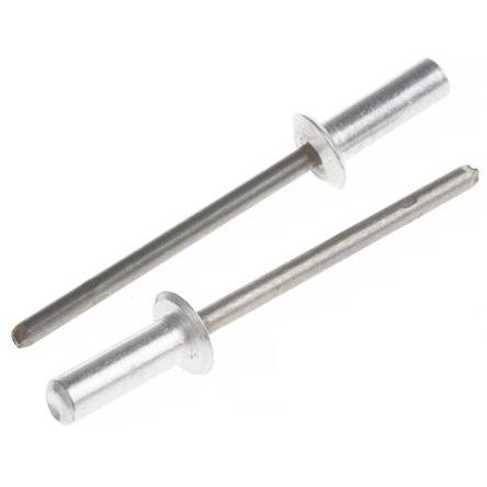 POP Nýt, Hliník, délka nýtu: 12.5 mm, Obyčejný Ocel Slepý, průměr nýtu: 4 mm