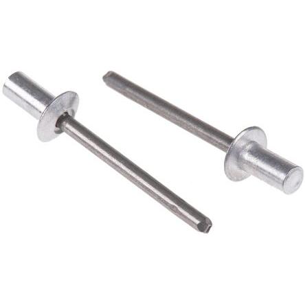 POP Nýt, Hliník, délka nýtu: 10 mm, Obyčejný Ocel Slepý, průměr nýtu: 4.8 mm