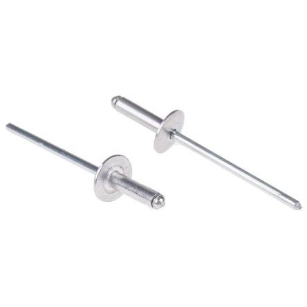 POP Nýt, Hliník, délka nýtu: 11.5 mm, Obyčejný Ocel Slepý, průměr nýtu: 3.2 mm