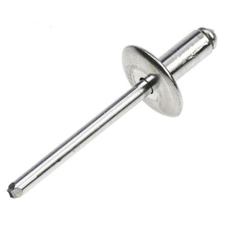 POP Nýt, Hliník, délka nýtu: 11 mm, Obyčejný Ocel Slepý, průměr nýtu: 4.8 mm