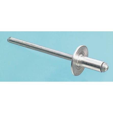 POP Nýt, Hliník, délka nýtu: 16.5 mm, Obyčejný Ocel Slepý, průměr nýtu: 4.8 mm