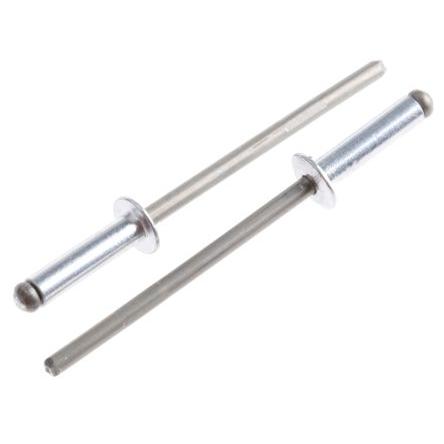 POP Nýt, Hliník, délka nýtu: 11.6 mm, Obyčejný Hliník Slepý, průměr nýtu: 3 mm