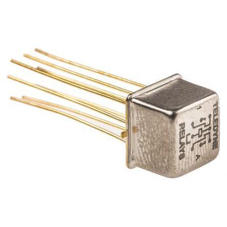 Teledyne Relé RF DPDT Průchozí otvor 5V dc
