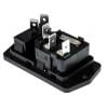 Bulgin Konektor IEC C14, orientace těla: Rovný, Montáž na přírubu velikost pojistky 5 x 20 mm Vnitřní, 250V 10A