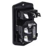 Bulgin Konektor IEC C14, orientace těla: Rovný, Montáž do panelu velikost pojistky 5 x 20 mm Vnitřní, 250V 10A