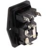 Bulgin Konektor IEC C14, orientace těla: Rovný, Montáž do panelu velikost pojistky 5 x 20 mm Vnitřní, 250V 10A