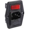 Bulgin Konektor IEC C14, orientace těla: Rovný, Montáž do panelu velikost pojistky 5 x 20 mm Vnitřní, 250V 10A