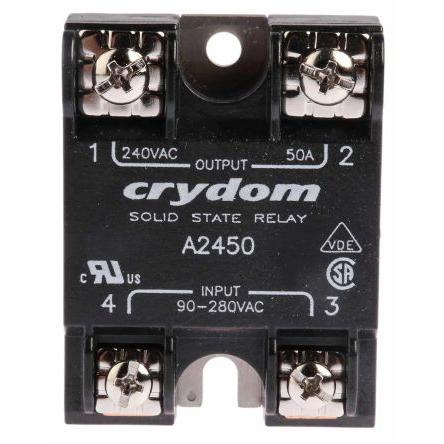 Crydom Polovodičové relé 50 A Panel 280 Vrms 1 280Vrms