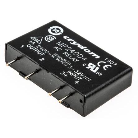 Crydom Polovodičové relé 4 A Lišta DIN 280 V dc DRA1 32V dc