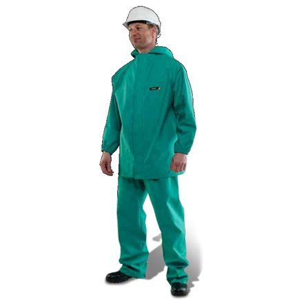 Skytec Bunda odolná vůči chemikáliím Unisex, SC: L, Zelená Samozhášecí, Chemicky odolný, Vodovzdorný, řada: Chemsol Plus