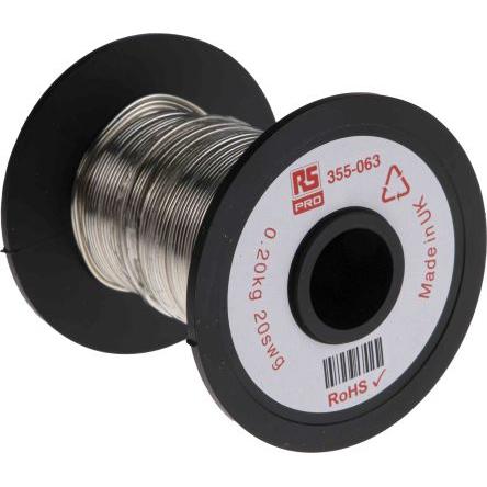 Měděný drát, prameny vodičů: 1 x 0.91 mm Cín, vnější průměr: 0.91 mm OD RS PRO 34.6 m