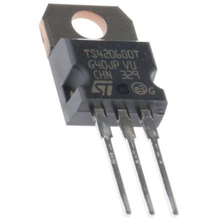 STMicroelectronics Tyristor SCR 0.2 mA 2.5 A 600 V 33 A, JEDEC TO-220AB, počet kolíků: 3 kolíkový 1.6 V