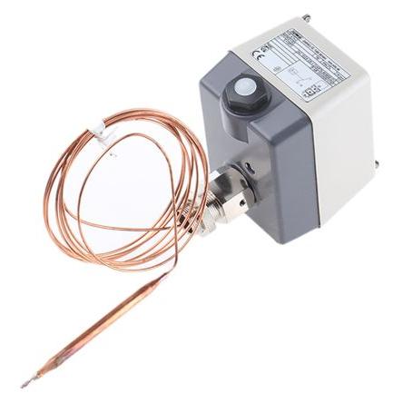 Termostat koncovka: Pájecí plíšek Jumo Kapilární +100 °C Povrchová montáž