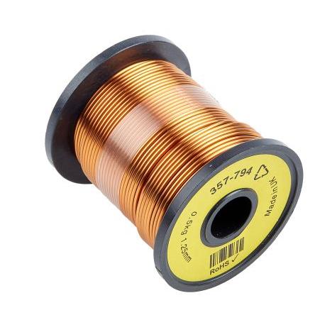 Měděný drát, prameny vodičů: 1 x 1.25 mm Lakovaný 1.25 mm, vnější průměr: 1.33 mm OD RS PRO 40 m