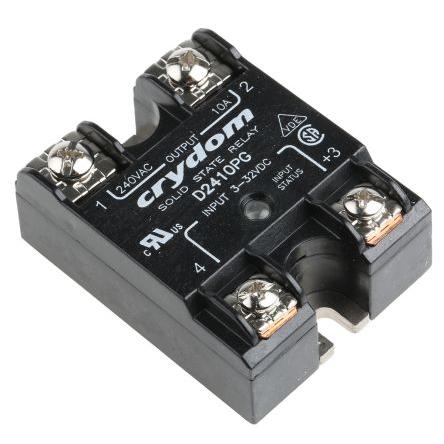 Crydom Polovodičové relé 10 A Panel 280 Vrms 1 32V
