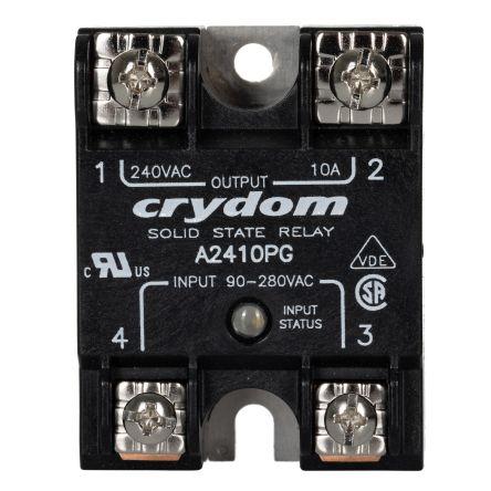 Crydom Polovodičové relé 10 A Panel 280 Vrms 1 280V