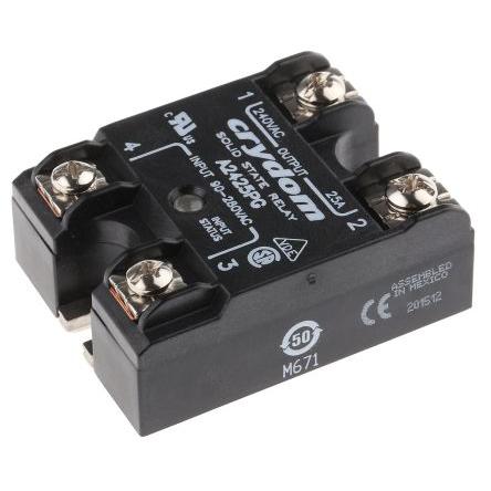 Crydom Polovodičové relé 25 A Panel 280 Vrms 1 280V