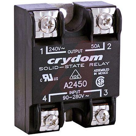 Crydom Polovodičové relé 50 A Panel 280 Vrms 1 280Vrms