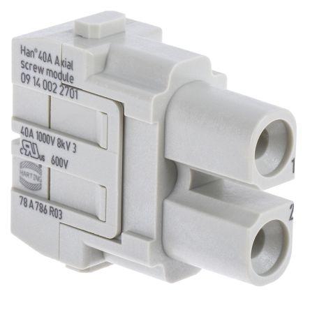 HARTING Modul napájecího konektoru pro vysoké zatížení 40A Vnitřní HAN Modular 2
