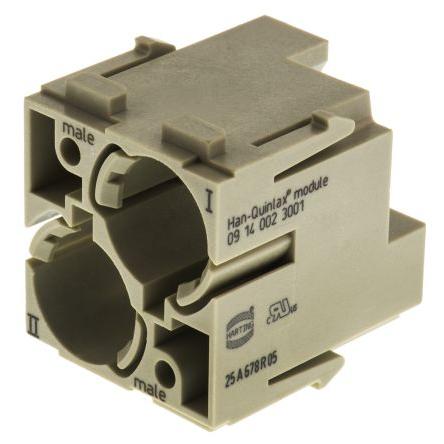 HARTING Modul napájecího konektoru pro vysoké zatížení 10A Vnější HAN Modular 2