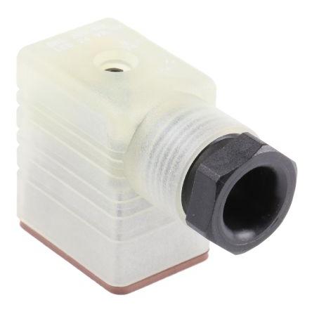 Hirschmann Konektor elektromagnetického ventilu, řada: GML, formát pólů: 2P+E DIN 43650 B, Centrální šroub velikost