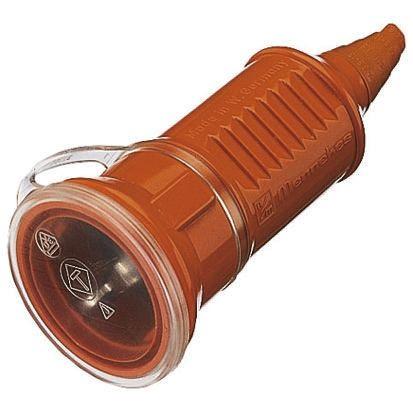 MENNEKES Napájecí konektor barva Oranžová, formát pólů: 2+E Evropa 16A, Kabel, 230V, Termoplast Typ F Šroubová