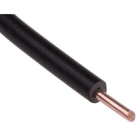 Zapojovací vodič, řada: RS PRO, typ kabelu: Řízení, prameny vodičů: 1/1.13 mm, Černá, 600V 100 m 17 AWG