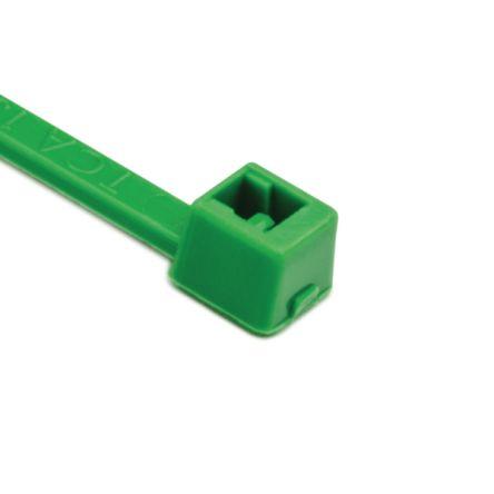 Stahovací páska Uvnitř vroubkované 116-01815 T18R-PA66-GN 100 mm 2.5mm Zelená Nylon 66 HellermannTyton