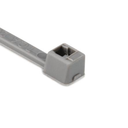 Stahovací páska Uvnitř vroubkované 116-01818 T18R-PA66-GY 100 mm 2.5mm Šedá Nylon 66 HellermannTyton
