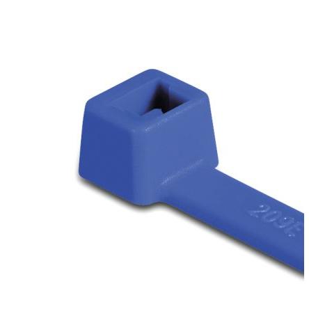 Stahovací páska Uvnitř vroubkované 116-08016 T80R-PA66-BU 210 mm 4.7mm Modrá Nylon 66 HellermannTyton