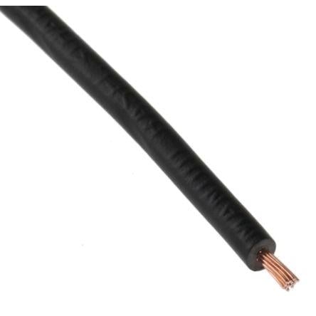 Zapojovací vodič, řada: 2491X, typ kabelu: H05V-K, prameny vodičů: 16/0.2 mm, Černá, 500V 100 m 20 AWG Polyvinylchlorid
