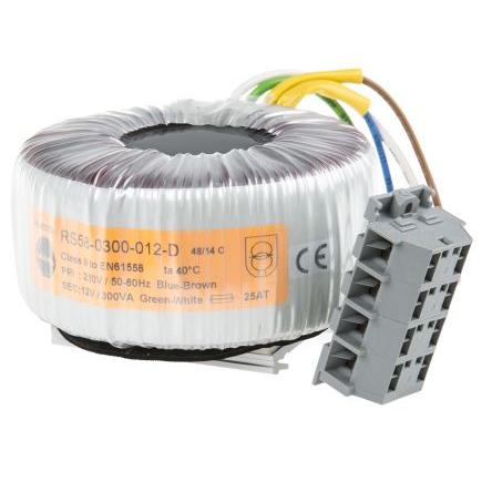 Nuvotem Talema Toroidní transformátor, počet výstupů: 1, primární napětí: 230 V ac, sekundární napětí: 12 V ac 300,