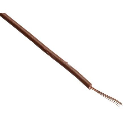 Zapojovací vodič, řada: 2491X, typ kabelu: 2491X, prameny vodičů: 24/0.2 mm, Hnědá, 500V 100 m 18 AWG Polyvinylchlorid,