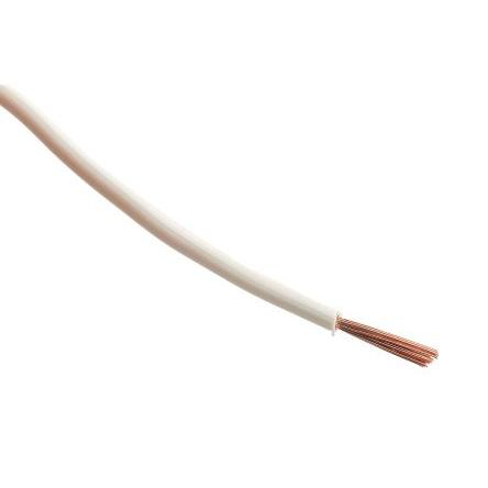 Zapojovací vodič, řada: 2491X, prameny vodičů: 30/0.25 mm, Bílá, 750V 100 m 15 AWG Polyvinylchlorid, Polyvinylchlorid RS