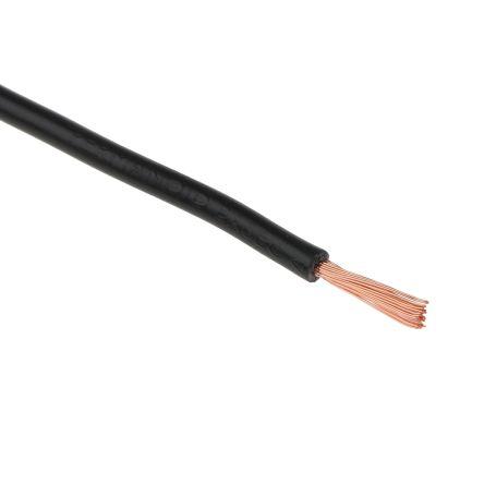 Zapojovací vodič, řada: 2491X, prameny vodičů: 50/0.25 mm, Černá, 750V 100 m 13 AWG Polyvinylchlorid, Polyvinylchlorid