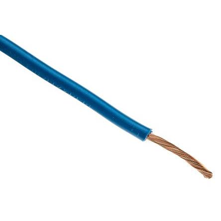 Zapojovací vodič, řada: 2491X, typ kabelu: Jednožilový, prameny vodičů: 50/0.25 mm, Modrá, 750V 100 m 13 AWG