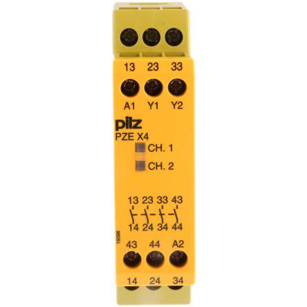Pilz PZE X4 Bezpečnostní relé 24V dc 4