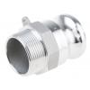 Přípojka hadicová Přípojka, Hliník, vnitřní průměr hadice: 38.1 mm (vnitřní prům.), pracovní tlak: 17 bar RS PRO