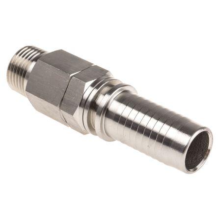 Přípojka hadicová Přípojka Se závitem, Nerezová ocel, vnitřní průměr hadice: 19.05 mm (vnitřní prům.), pracovní tlak: 20
