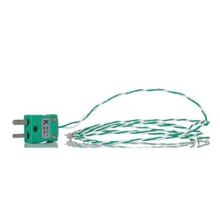 Termočlánek s odkrytým spojem 1 m kabel typ K Teflonové 1 m sonda, -75 °C na 250 °C IEC, RoHS Compliant RS PRO