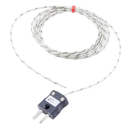 Termočlánek s odkrytým spojem 2 m kabel typ J Skleněné vlákno 2 m sonda, 60 °C na +350 °C IEC, RoHS Compliant RS PRO