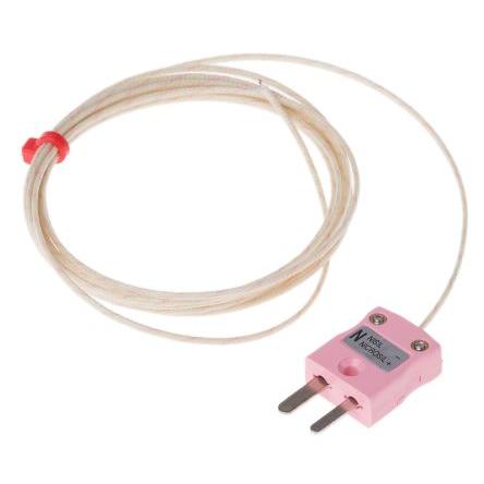 Termočlánek s odkrytým spojem RS PRO 2 m kabel typ N Skelné vlákno 2 m sonda, 60 °C na +350 °C IEC, RoHS Compliant RS