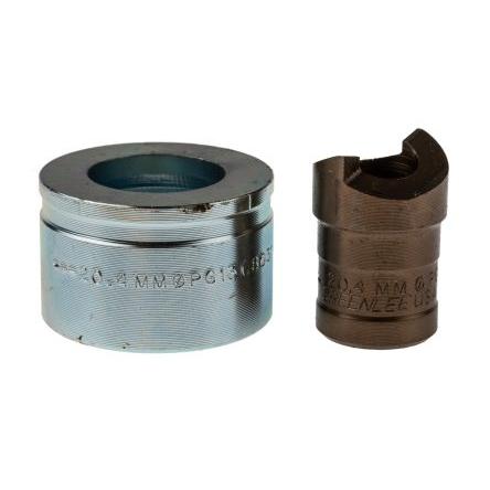 Sada razníků a matric, počet kusů: 1 Greenlee Děrovací a matricový nástroj Greenlee 20.4 mm Kulatý Hydraulika
