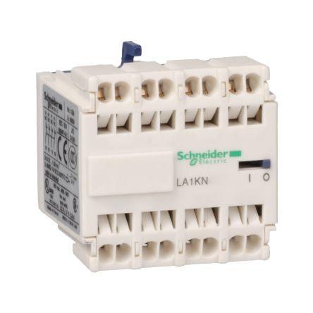 Schneider Electric Pomocný kontakt 4 NO 4 Přední montáž, rozsah: LA1K s Klecová svorka 10 A 600V ac