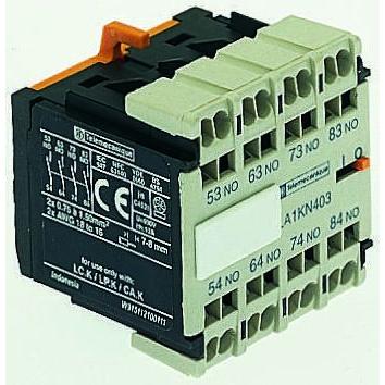 Schneider Electric Pomocný kontakt 3 NO, 1 NC 4 Přední montáž, rozsah: LA1K s Klecová svorka 10 A 600V ac