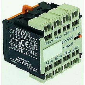 Schneider Electric Pomocný kontakt 2 NC/2 NO 4 Přední montáž, rozsah: LA1K s Klecová svorka 10 A 600V ac