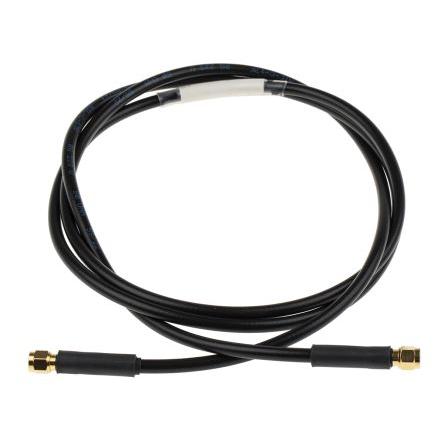 Koaxiální kabel, řada: RS PRO RG233, Černá 1.5 m 50 Ω RS PRO S koncovkou