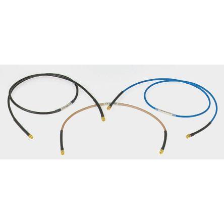Koaxiální kabel, řada: RS PRO RG233, Černá 1 m 50 Ω RS PRO S koncovkou